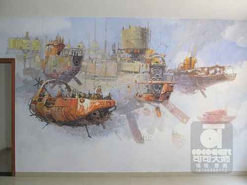 泉州无框画装饰手绘墙公司